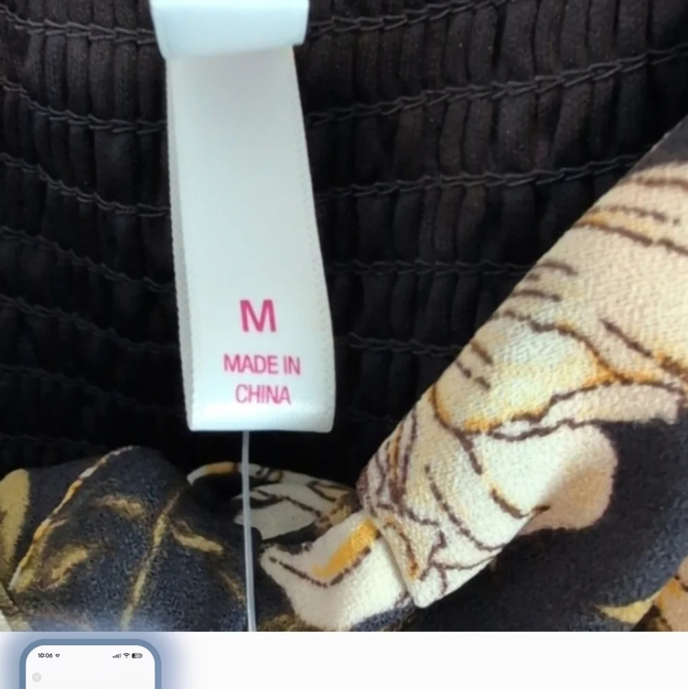 NWT Spring Navy Blue Jumpsuit with Yellow-Gold Floral print Slit - Picture 8 of 14